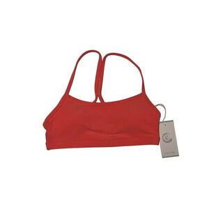 Johnny Was Calme Cross Back Cami Sports Bra in Coral S Small NWT